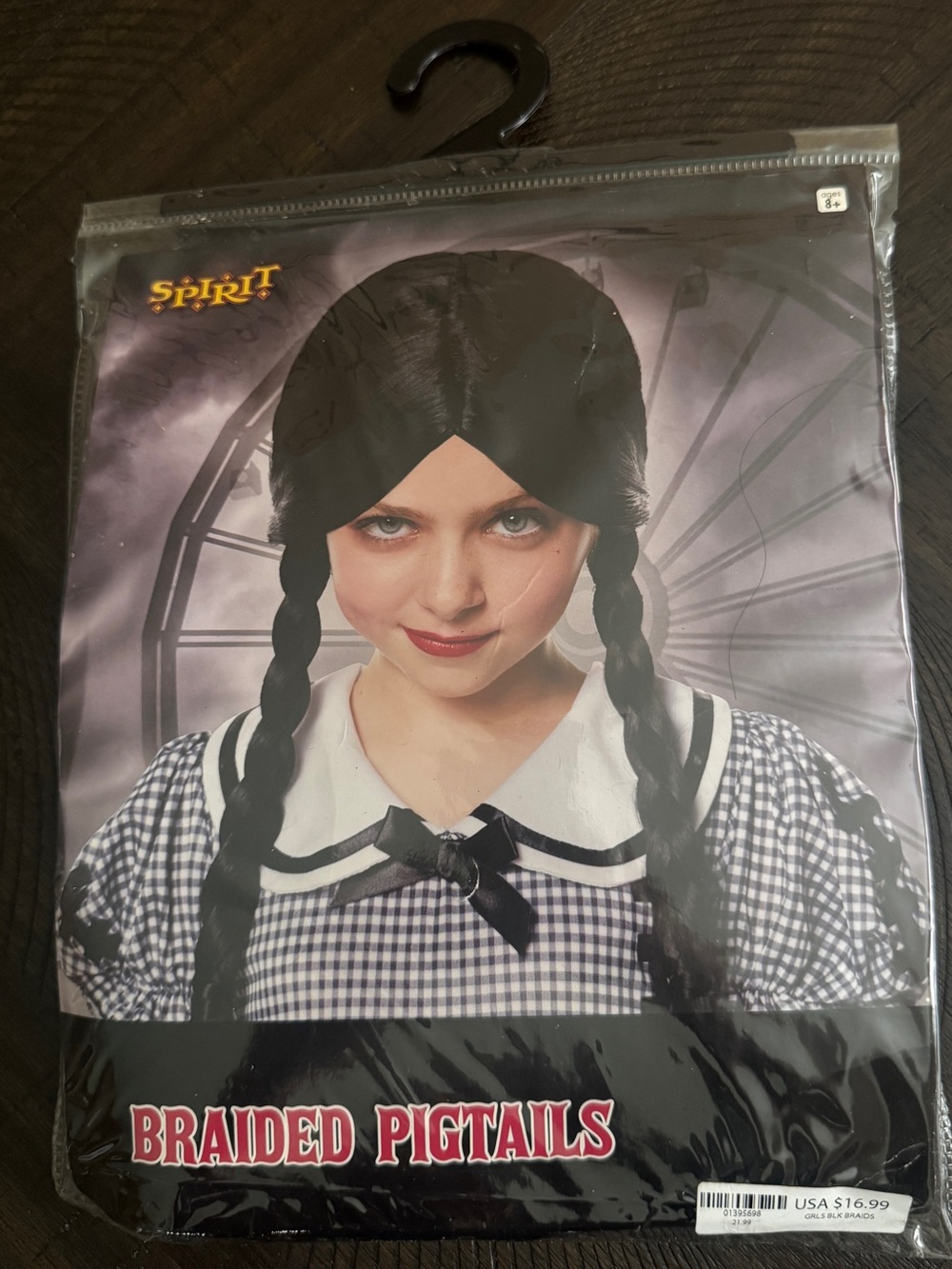 Spirit Black Braided Pigtails Kids Costume Wig- Wednesday Addams Wig